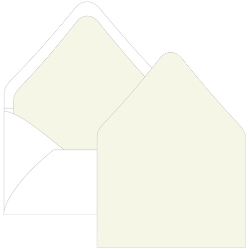 Sea Grass Euro Flap Envelope Liner - A1 Gmund Colors Matt