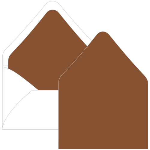 Sepia Euro Flap Envelope Liner - A1 Gmund Colors Matt