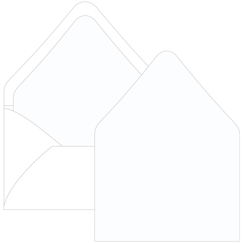 Snow White Euro Flap Envelope Liner - A1 Gmund Colors Matt