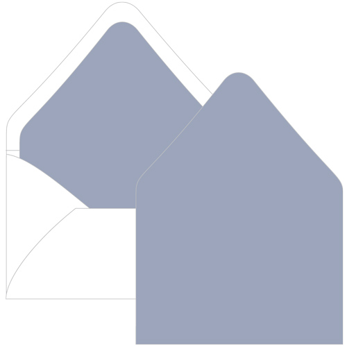 Storm Cloud Euro Flap Envelope Liner - A1 Gmund Colors Matt