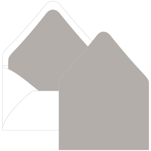 Stone Euro Flap Envelope Liner - A1 Gmund Colors Matt