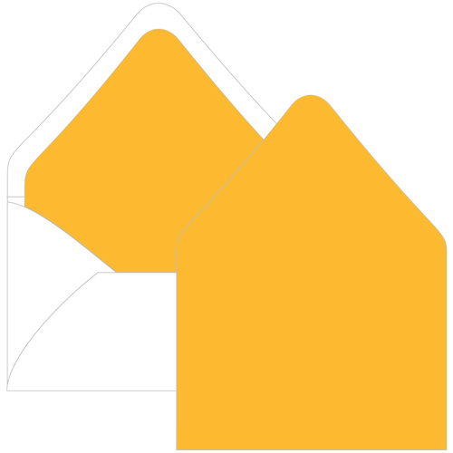 Sun Glow Euro Flap Envelope Liner - A1 Gmund Colors Matt