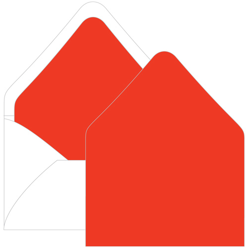 Cayenne Euro Flap Envelope Liner - A6 Gmund Colors Matt