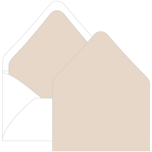 Chardonnay Euro Flap Envelope Liner - A6 Gmund Colors Matt