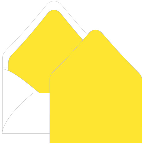 Canary Yellow Euro Flap Envelope Liner - A6 Gmund Colors Matt