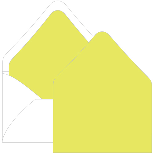 Key Lime Euro Flap Envelope Liner - A6 Gmund Colors Matt