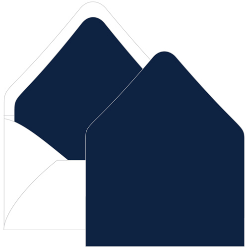Midnight Blue Euro Flap Envelope Liner - A6 Gmund Colors Matt