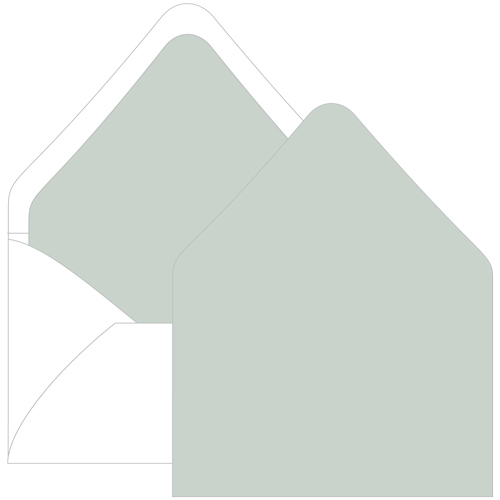 Rain Euro Flap Envelope Liner - A6 Gmund Colors Matt