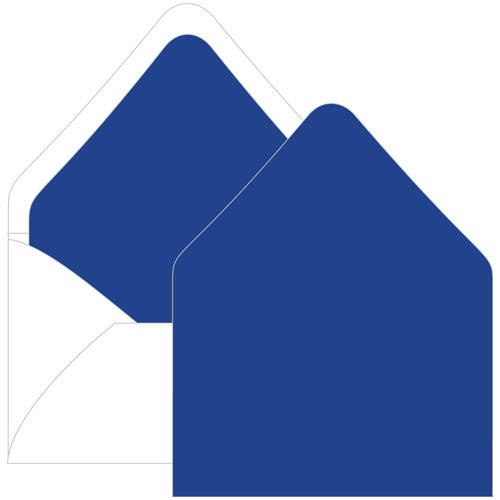Royal Blue Euro Flap Envelope Liner - A6 Gmund Colors Matt