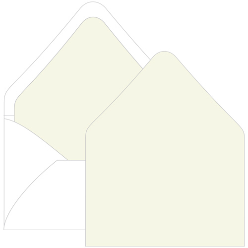 Sea Grass Euro Flap Envelope Liner - A6 Gmund Colors Matt