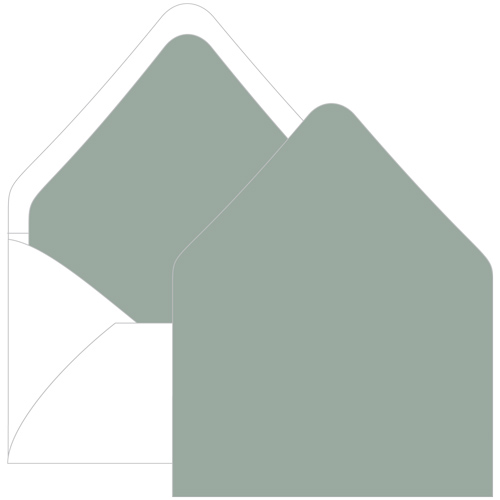 Sage Euro Flap Envelope Liner - A6 Gmund Colors Matt