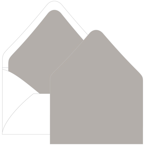Stone Euro Flap Envelope Liner - A6 Gmund Colors Matt
