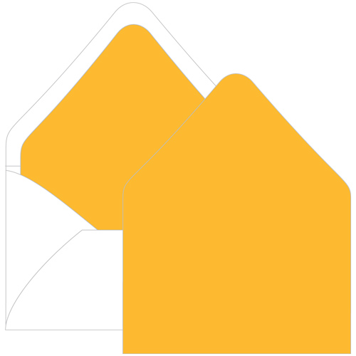 Sun Glow Euro Flap Envelope Liner - A6 Gmund Colors Matt