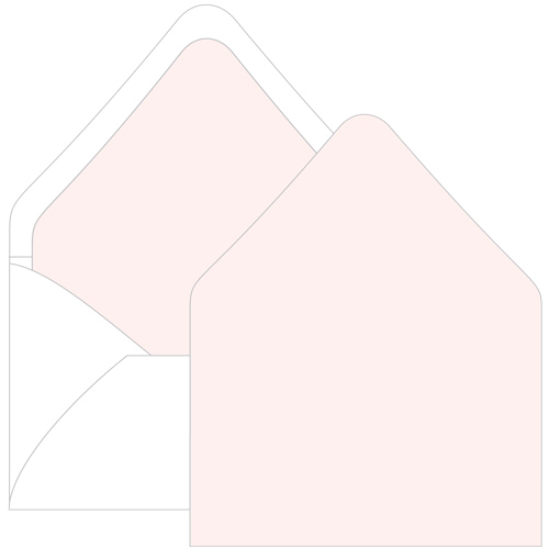 Powder Pink Euro Flap Envelope Liner - A6 Gmund Colors Matt