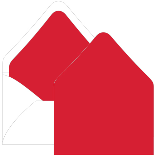 Scarlet Red Euro Flap Envelope Liner - A6 Gmund Colors Matt