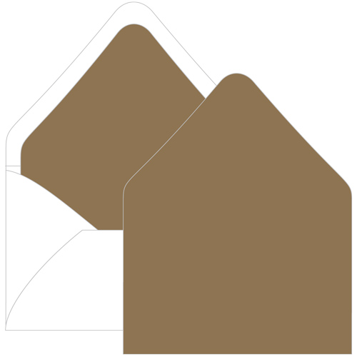 Walnut Euro Flap Envelope Liner - A6 Gmund Colors Matt