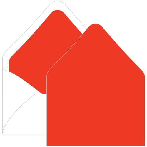 Cayenne Euro Flap Envelope Liner - A7 Gmund Colors Matt