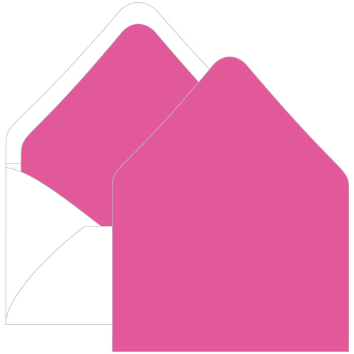 Fuchsia Euro Flap Envelope Liner - A7 Gmund Colors Matt