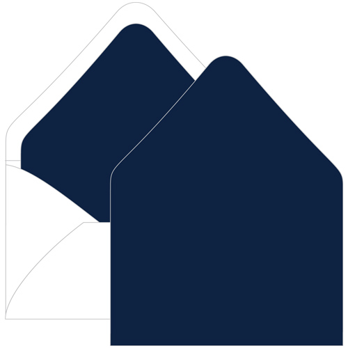 Midnight Blue Euro Flap Envelope Liner - A7 Gmund Colors Matt