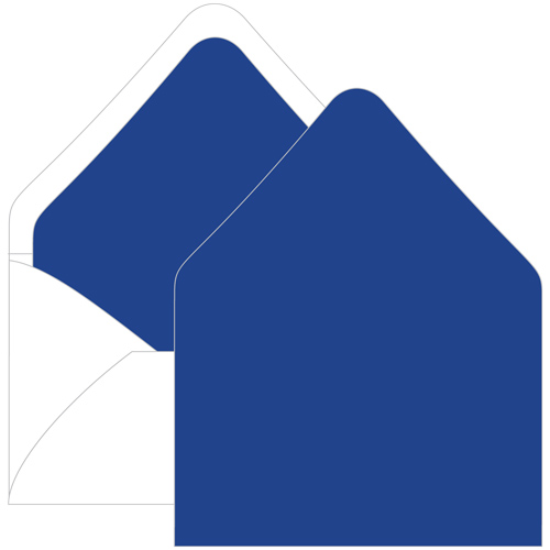 Royal Blue Euro Flap Envelope Liner - A7 Gmund Colors Matt