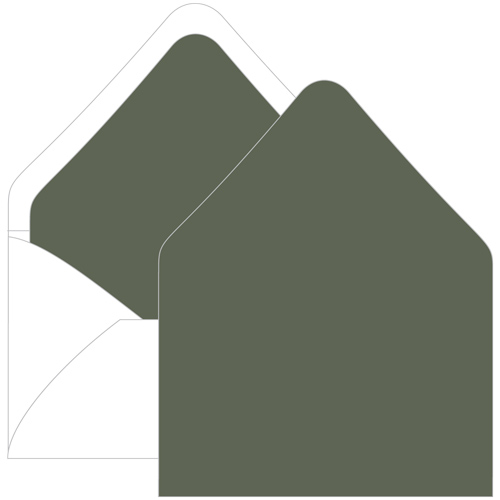 Seedling Green Euro Flap Envelope Liner - A7 Gmund Colors Matt