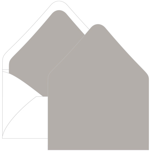 Stone Euro Flap Envelope Liner - A7 Gmund Colors Matt