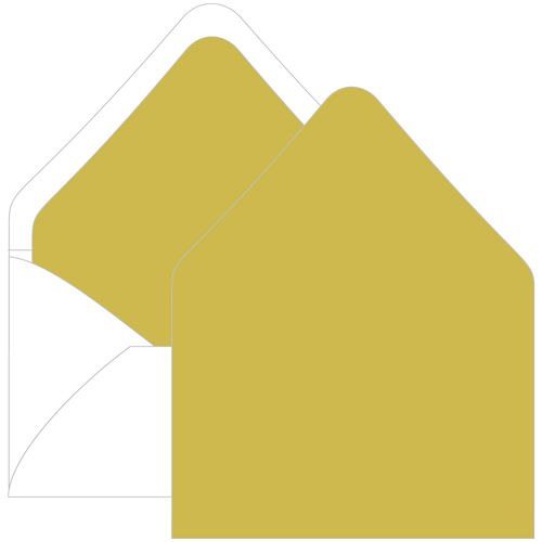 Chartreuse Euro Flap Envelope Liner - A7.5 Gmund Colors Matt