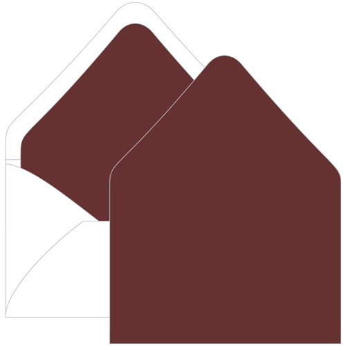 Merlot Euro Flap Envelope Liner - A7.5 Gmund Colors Matt