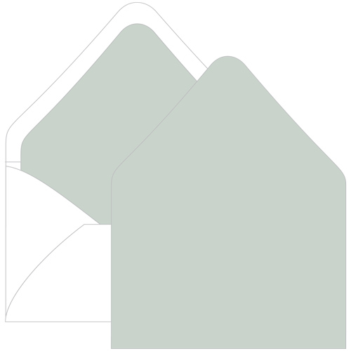 Rain Euro Flap Envelope Liner - A7.5 Gmund Colors Matt