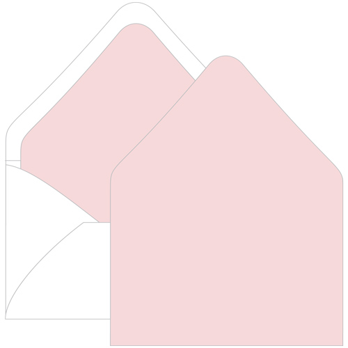 Rosa Euro Flap Envelope Liner - A7.5 Gmund Colors Matt