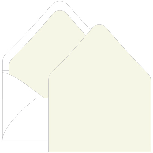Sea Grass Euro Flap Envelope Liner - A7.5 Gmund Colors Matt