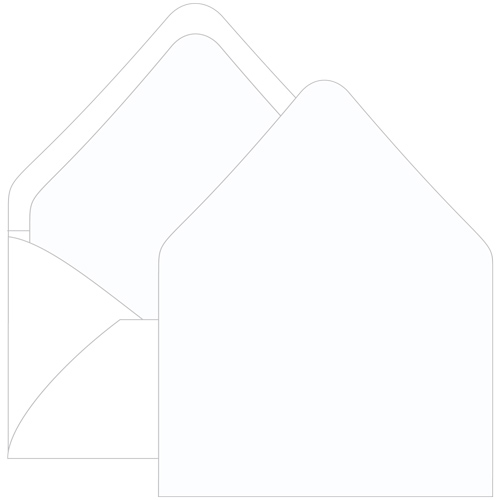 Snow White Euro Flap Envelope Liner - A7.5 Gmund Colors Matt