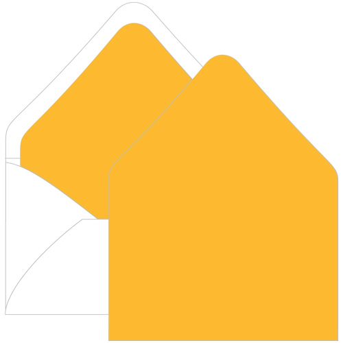 Sun Glow Euro Flap Envelope Liner - A7.5 Gmund Colors Matt