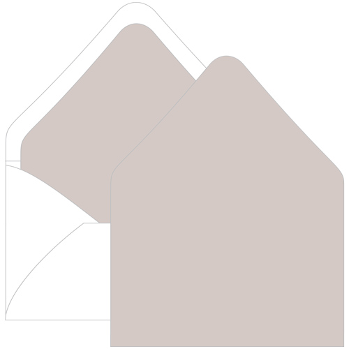Timberwolf Gray Euro Flap Envelope Liner - A7.5 Gmund Colors Matt