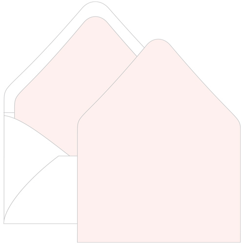 Powder Pink Euro Flap Envelope Liner - A7.5 Gmund Colors Matt