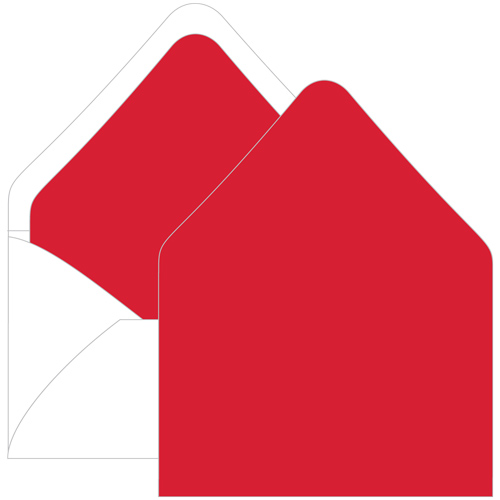 Scarlet Red Euro Flap Envelope Liner - A7.5 Gmund Colors Matt