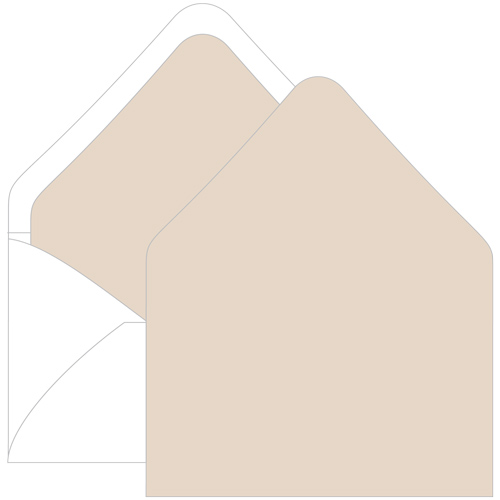 Chardonnay Euro Flap Envelope Liner - A9 Gmund Colors Matt