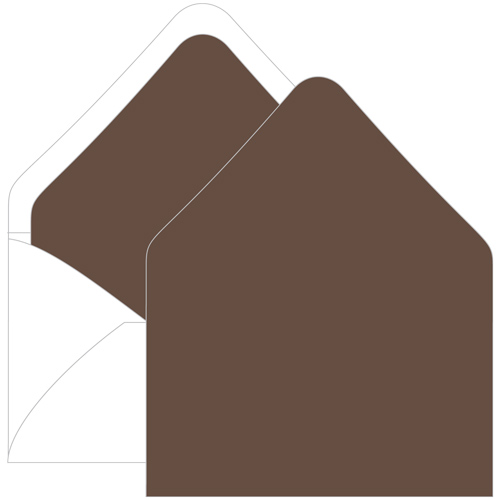 Chocolate Euro Flap Envelope Liner - A9 Gmund Colors Matt