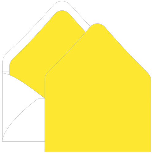 Canary Yellow Euro Flap Envelope Liner - A9 Gmund Colors Matt