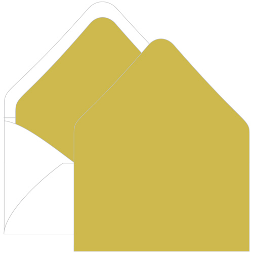 Chartreuse Euro Flap Envelope Liner - A9 Gmund Colors Matt