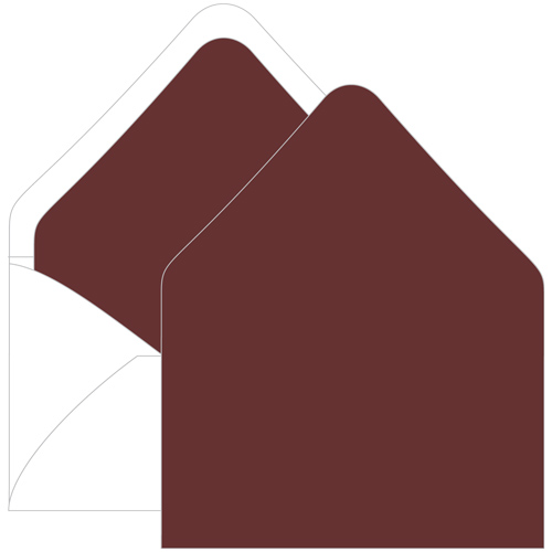 Merlot Euro Flap Envelope Liner - A9 Gmund Colors Matt