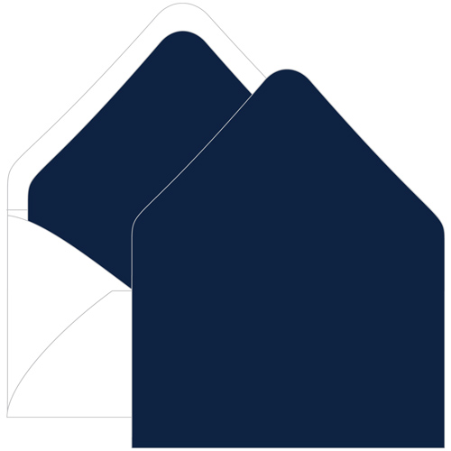 Midnight Blue Euro Flap Envelope Liner - A9 Gmund Colors Matt