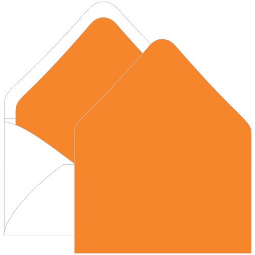 Pumpkin Euro Flap Envelope Liner - A9 Gmund Colors Matt