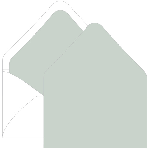 Rain Euro Flap Envelope Liner - A9 Gmund Colors Matt