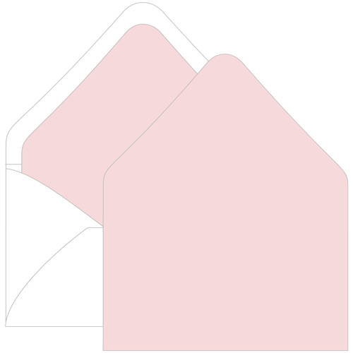 Rosa Euro Flap Envelope Liner - A9 Gmund Colors Matt