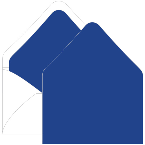 Royal Blue Euro Flap Envelope Liner - A9 Gmund Colors Matt