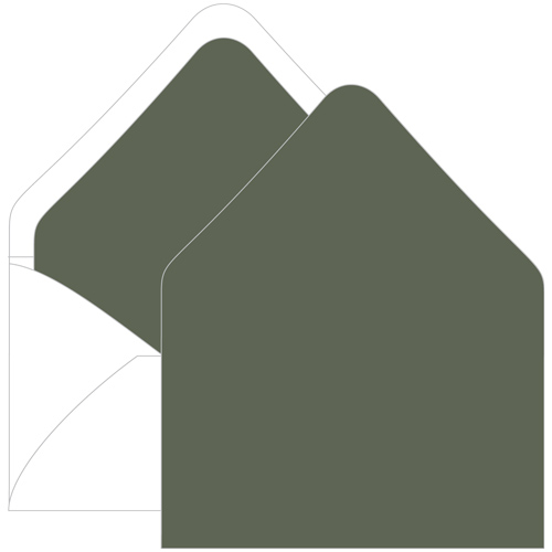 Seedling Green Euro Flap Envelope Liner - A9 Gmund Colors Matt
