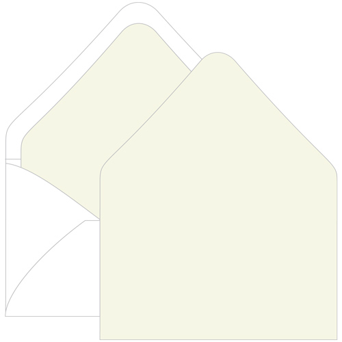 Sea Grass Euro Flap Envelope Liner - A9 Gmund Colors Matt