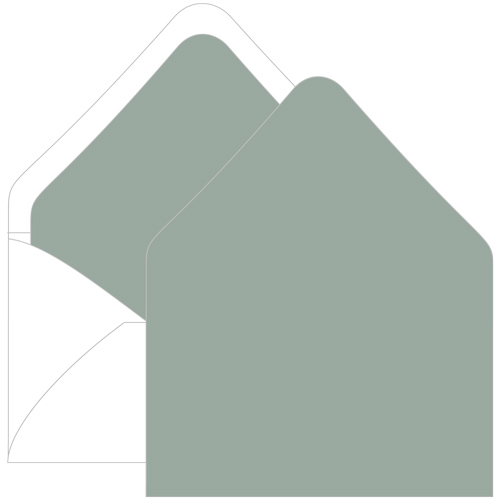 Sage Euro Flap Envelope Liner - A9 Gmund Colors Matt