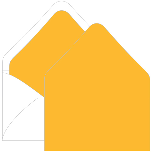 Sun Glow Euro Flap Envelope Liner - A9 Gmund Colors Matt